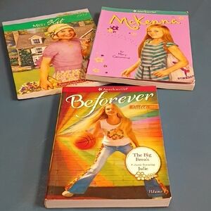 American Girl Beforever Book Trio - Pink, Orange, Purple Covers